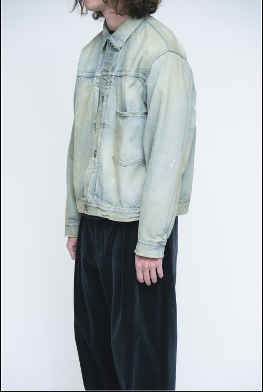 A.presse 1st type denim jacket bleach 상품이미지1