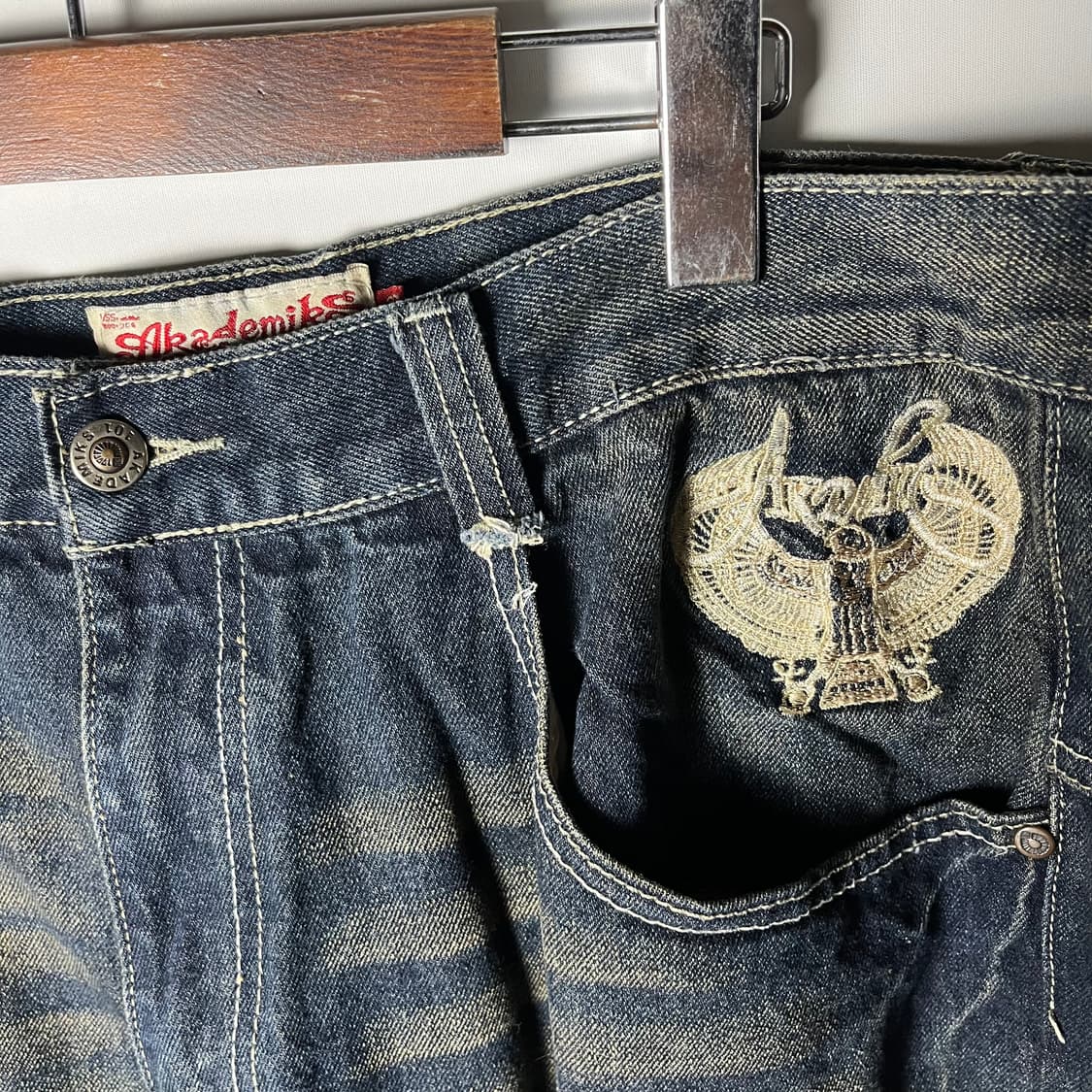 [Akademiks] 아카테믹 올드스쿨 데님팬츠 상품이미지4