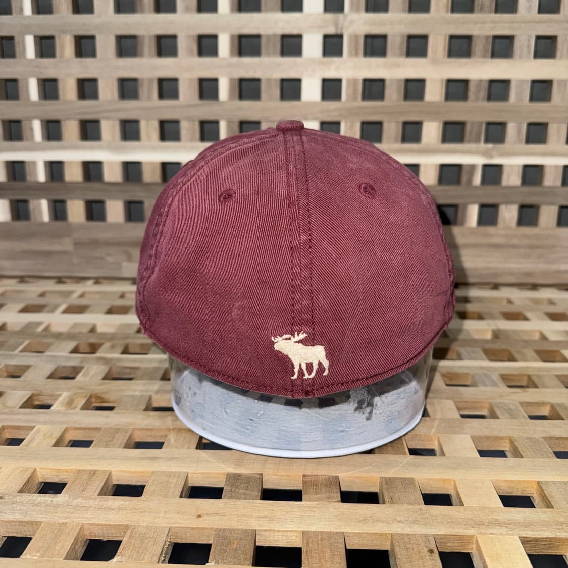 아베크롬비 버건디 워시드 데미지 캡 상품이미지3