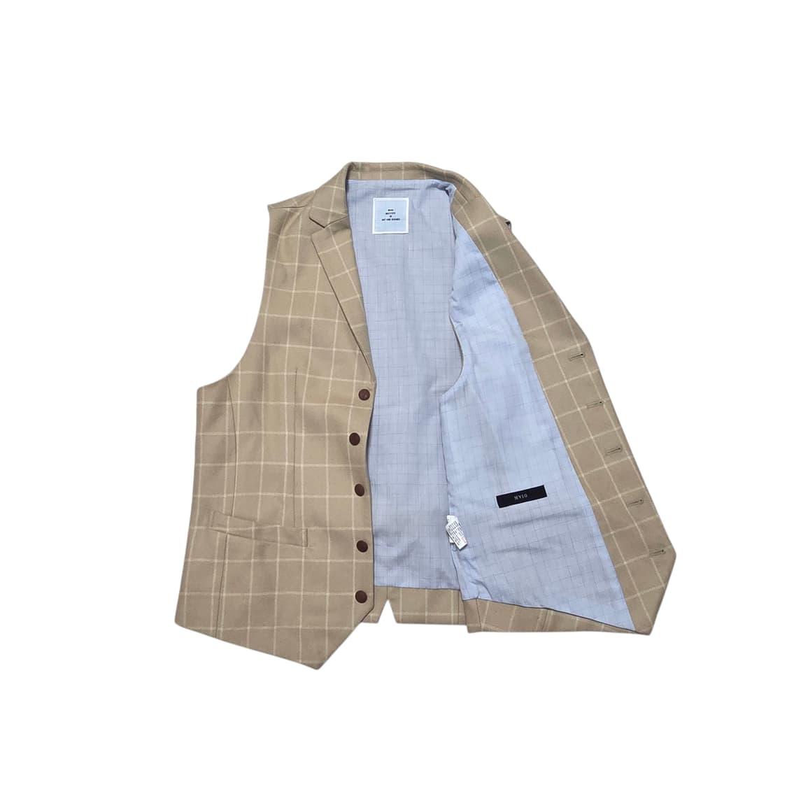 Mvio 엠비오 모 100% 빈티지 정장 조끼 베스트  상품이미지2