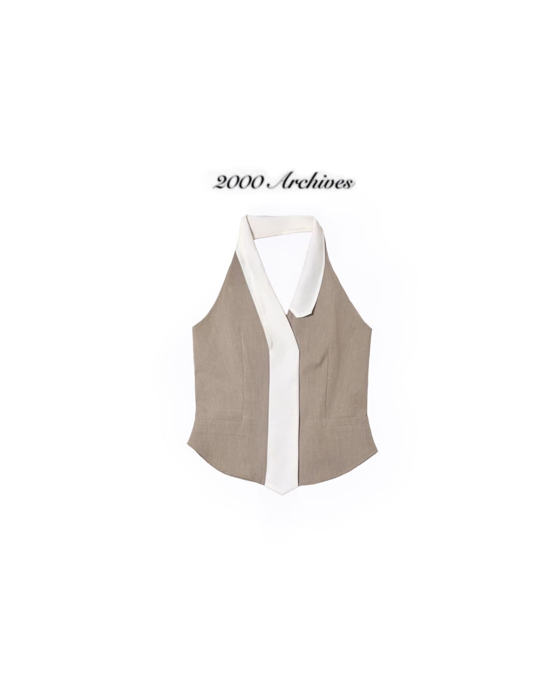 2000ARCHIVES Tie Vest Top 타이 베스트 탑 상품이미지1