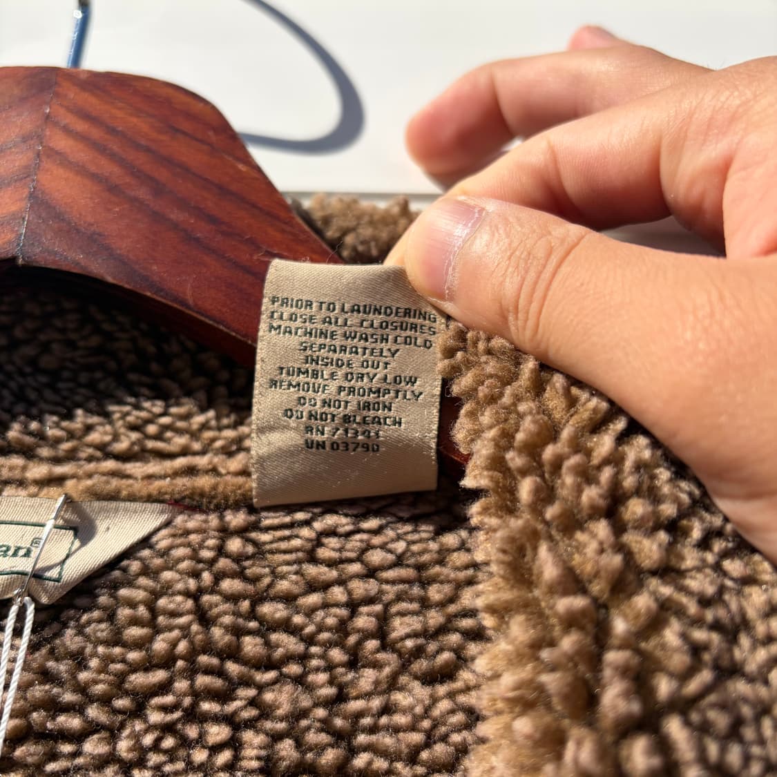 엘엘빈 빈티지 스웨이드 쉐르파 코트 M 상품이미지7