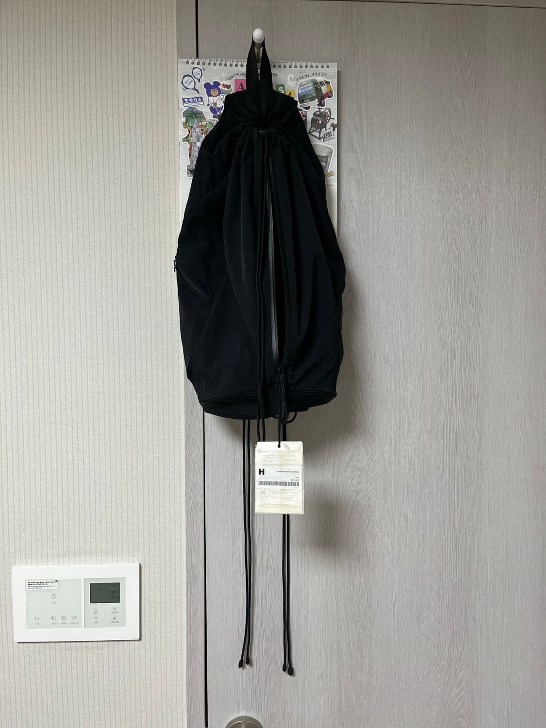 String Backpack Nylon Black(6th Restock) 상품이미지4