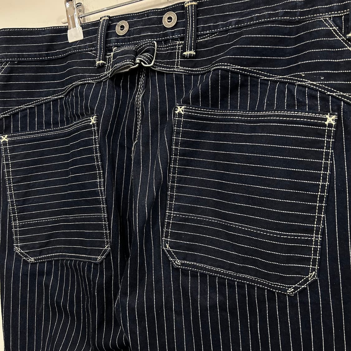 쇼트 뉴욕 샐비지 데님 스트라이프 와바시 팬츠 상품이미지4