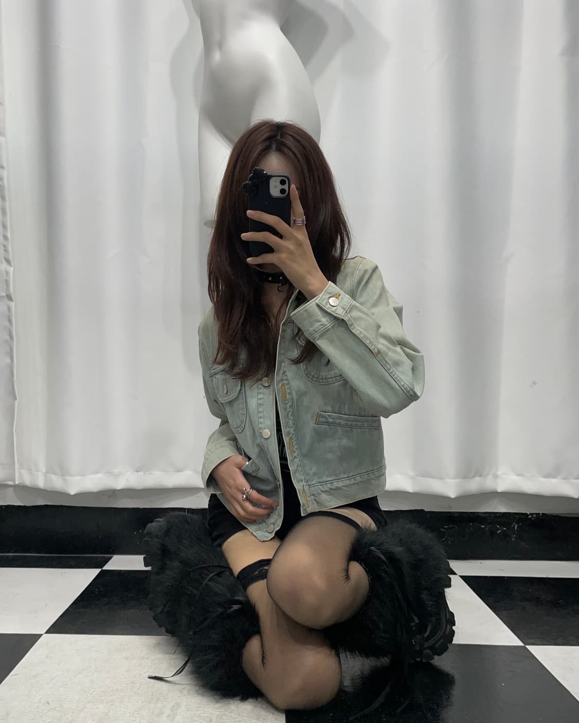 🎸레빗 패치 데님 자켓🎸 상품이미지3