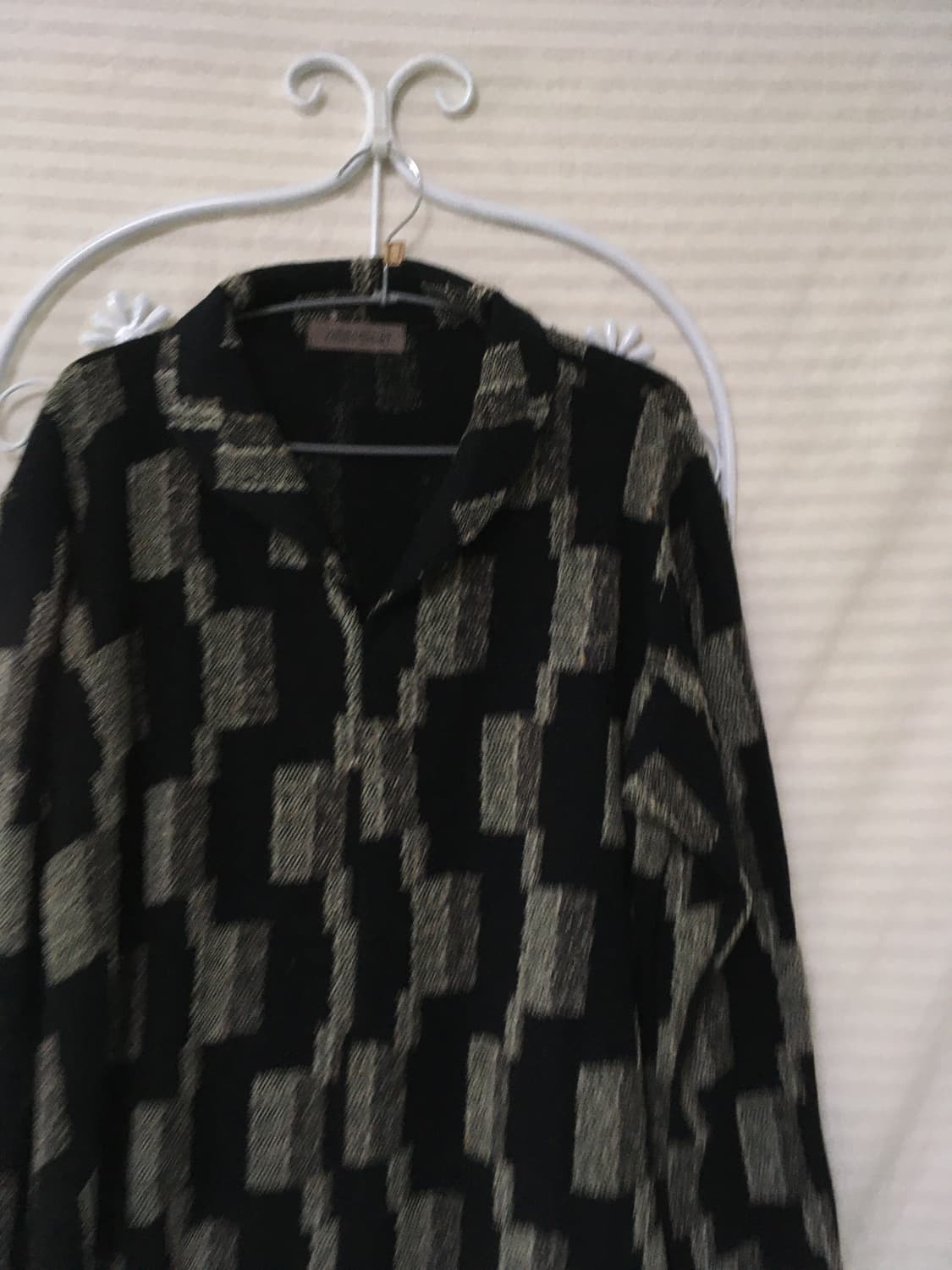 빈티지 블랙 블럭 니트 y2k 스트릿 갸루 펑키 일본빈티지637 상품이미지3