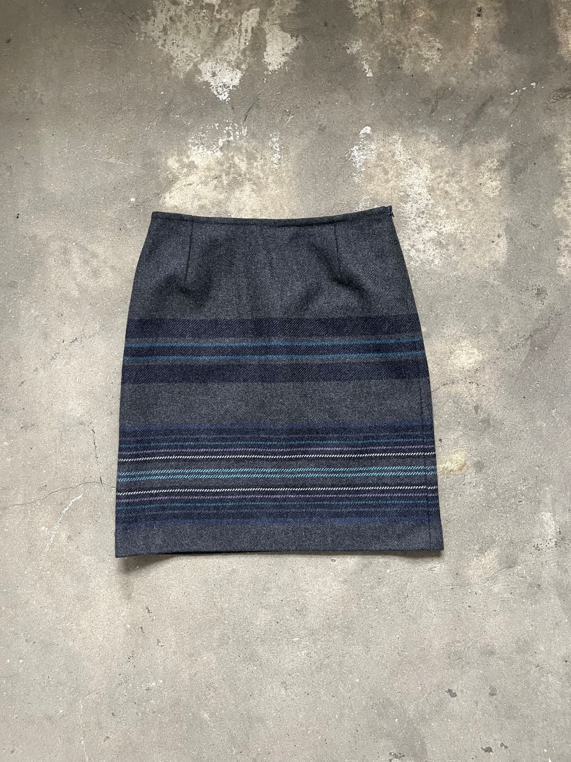 Maxmara 스트라이프 그레이 스커트 상품이미지2