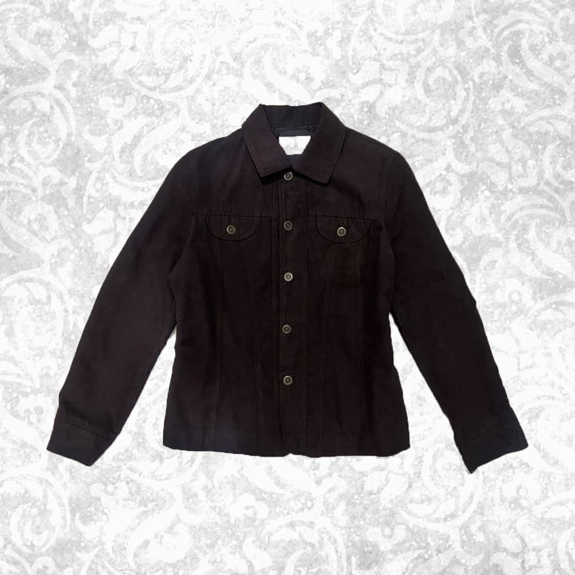 웨스턴 딥브라운 스웨이드 셔츠 자켓 상품이미지1