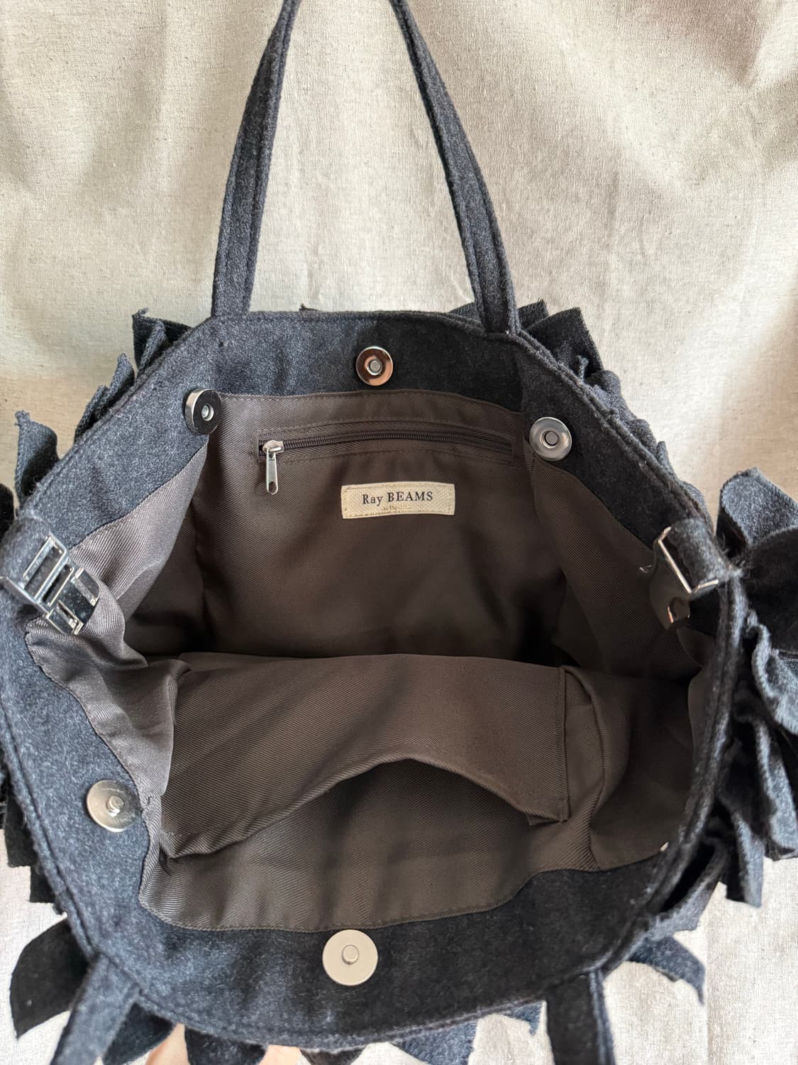 Ray BEAMS frill tote bag 상품이미지5