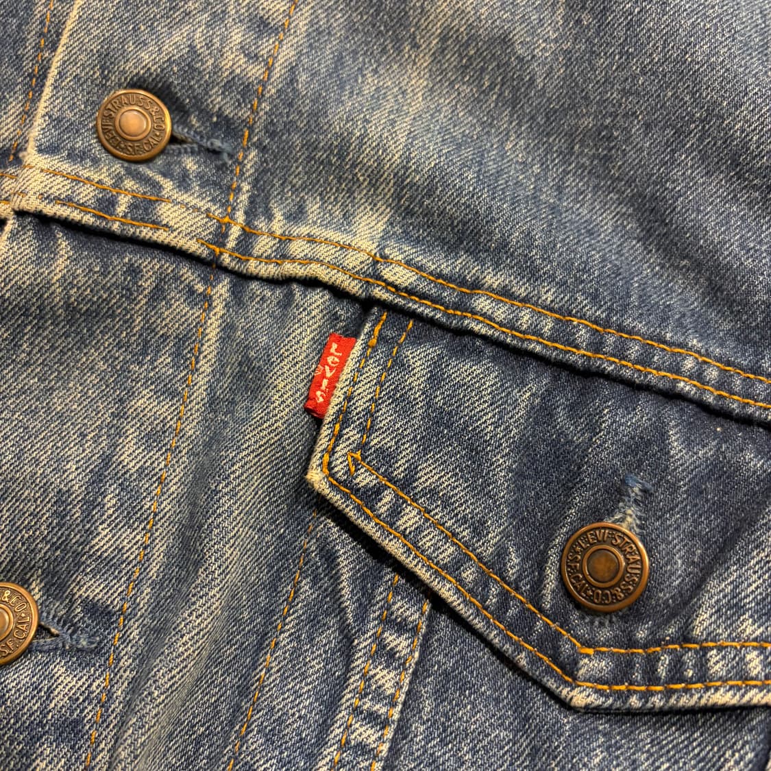 [M] 90s 리바이스 데님 트러커 자켓 청자켓 C706 상품이미지4