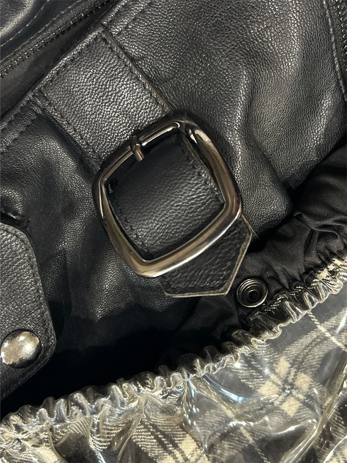 PVC check belt bag 상품이미지3