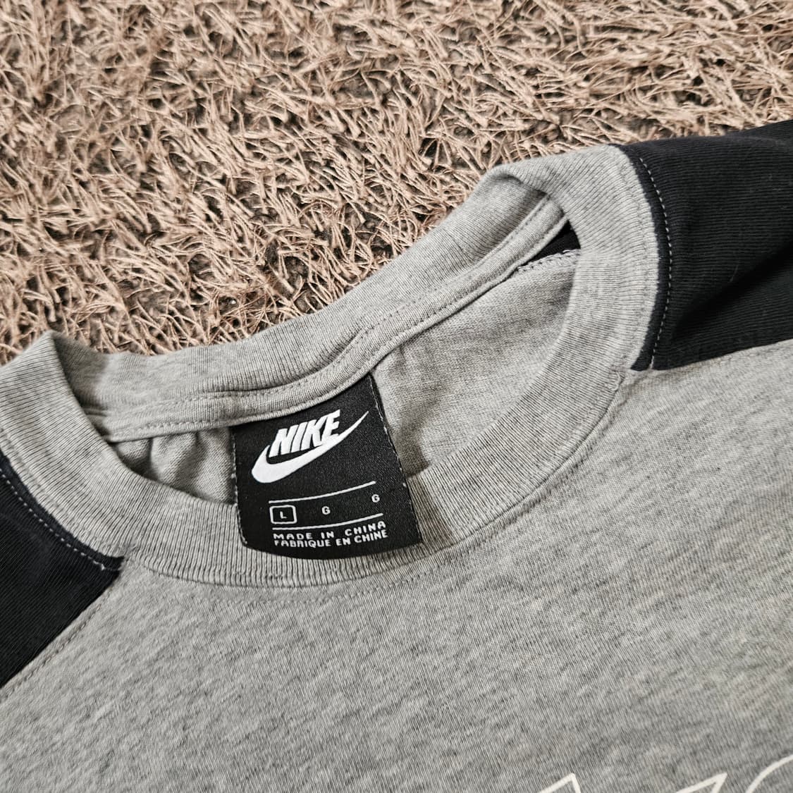 나이키(Nike) Nsw 센터 로고 라글란 배색 크롭 반팔티셔츠 상품이미지8