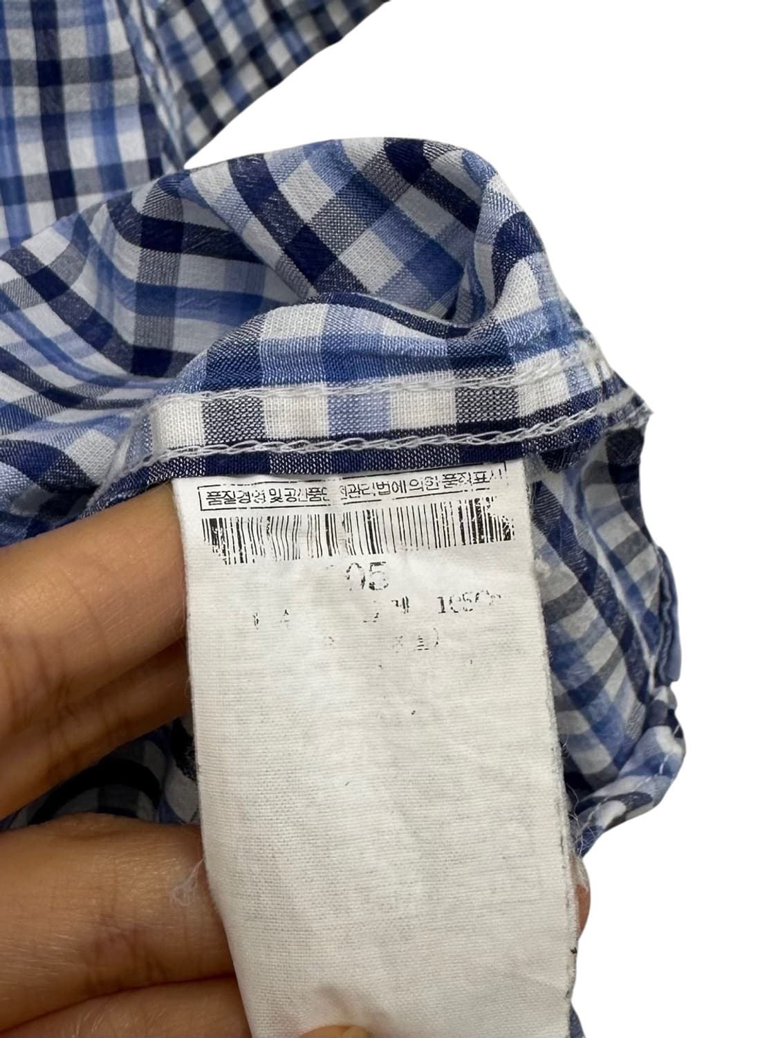 빈폴 린넨 반팔 체크 셔츠 (XL) 상품이미지7