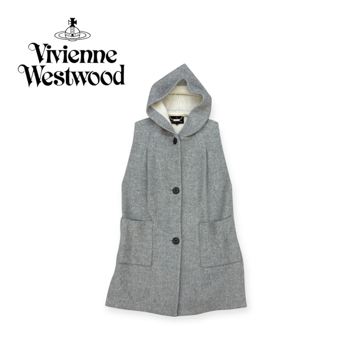 [ 38 ] 비비안웨스트우드 울 후드 코트 상품이미지1