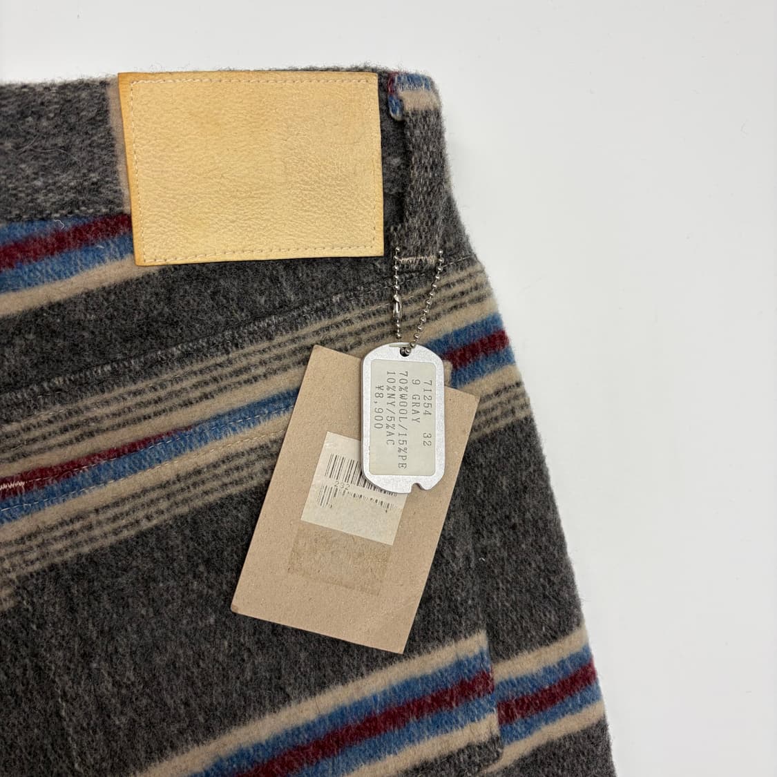 데드스탁 존불 울 패턴 반바지 팬츠 상품이미지8