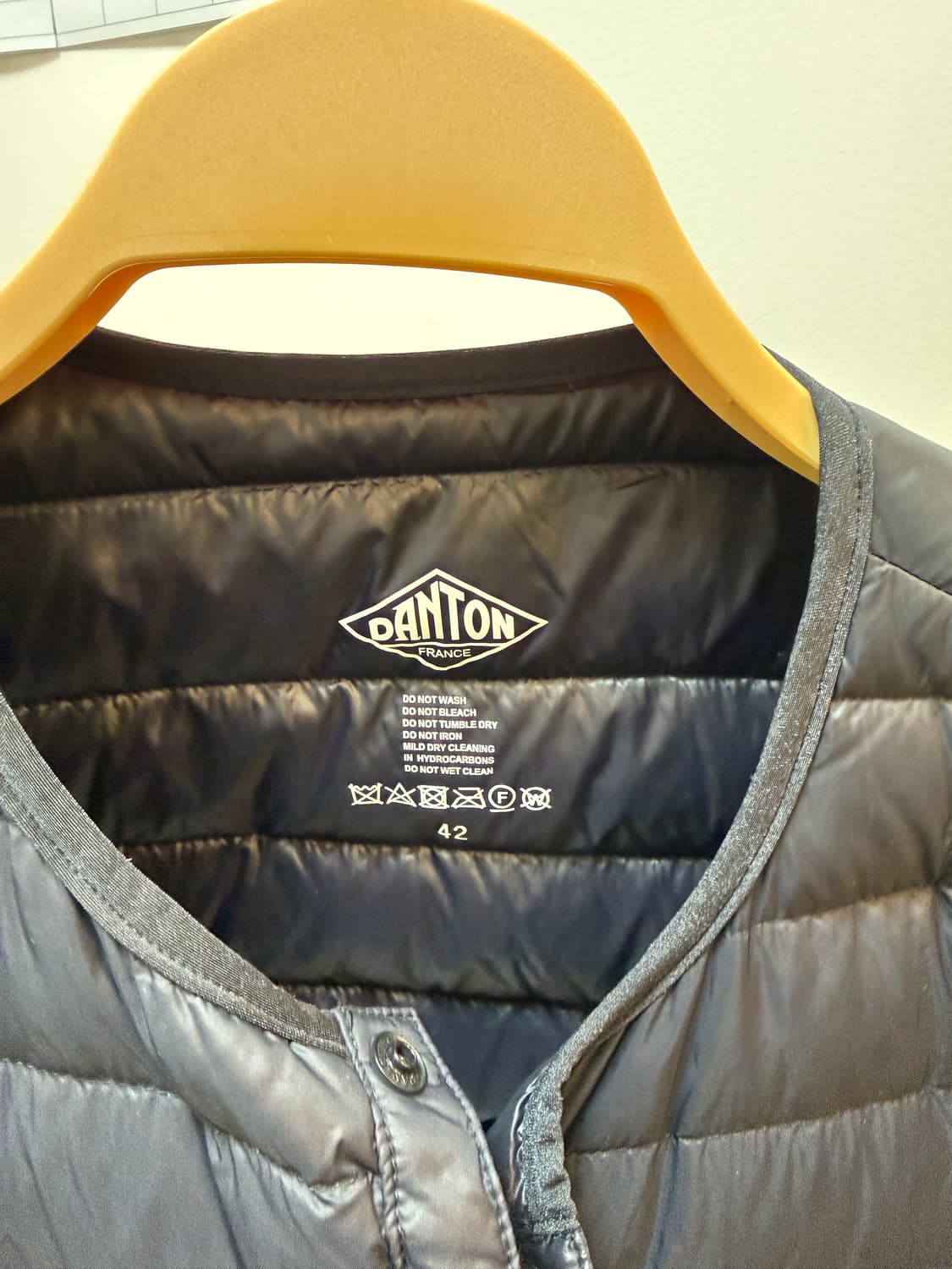 단톤 이너 다운 크루넥 경량패딩 자켓 42 블랙 상품이미지2