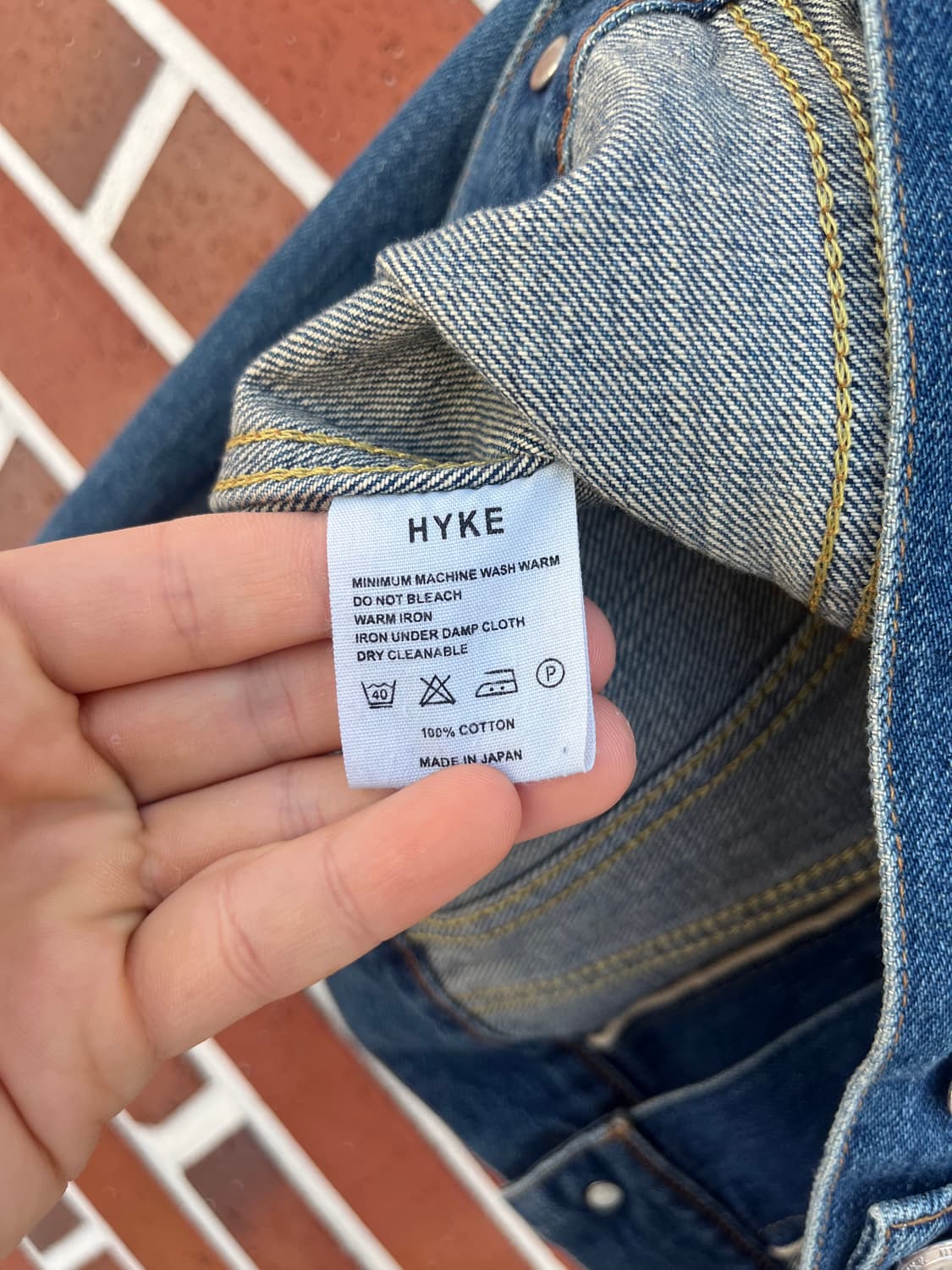 Hyke (Made in Japan) 데님 자켓 상품이미지6