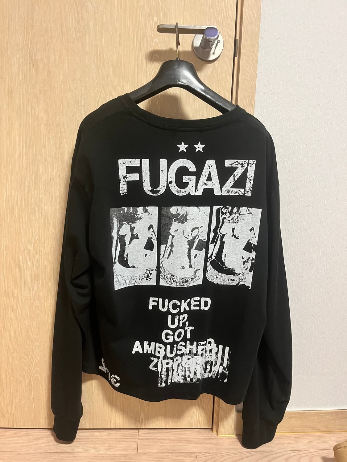 Fugazi long sleeve T shirt black 롱슬리브 펑크 상품이미지2