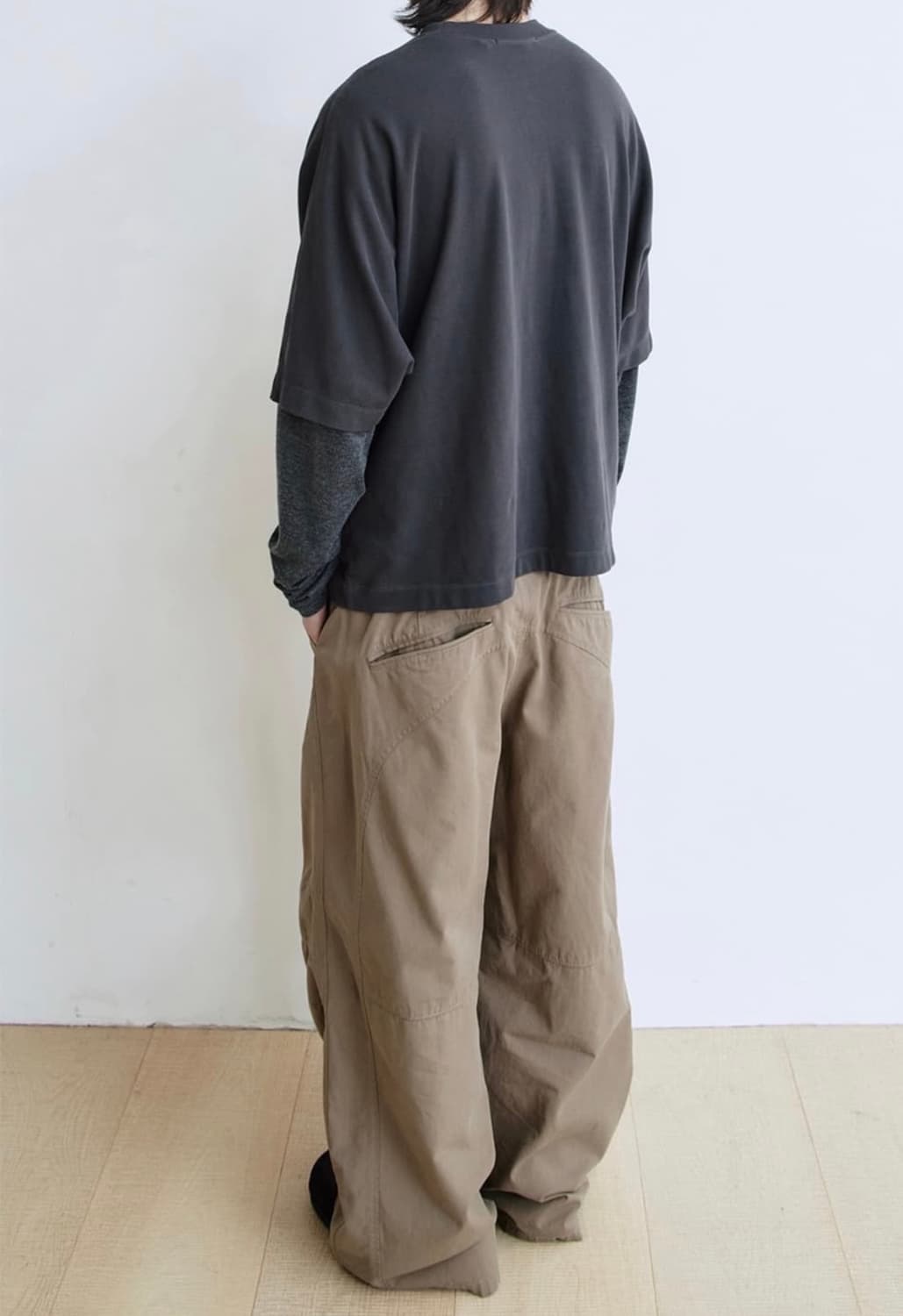 폴리테루 3다트 치노팬츠 바지 베이지 4 상품이미지4