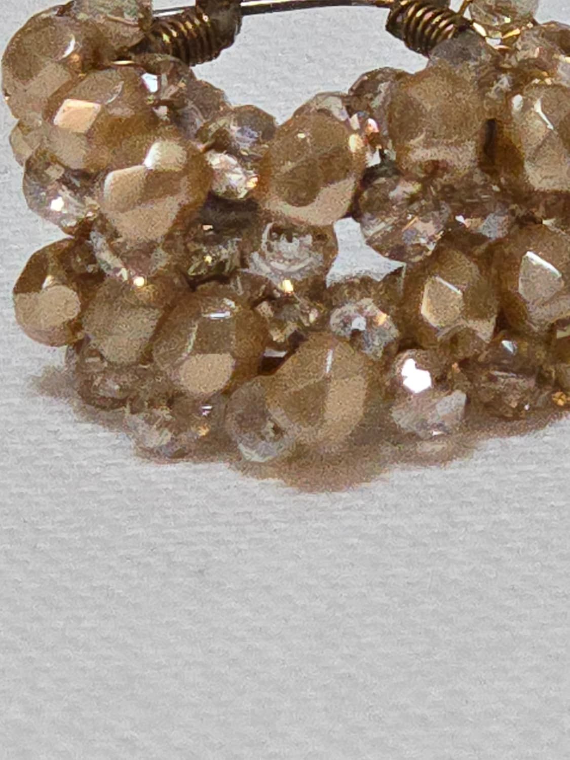 유럽 앤틱 글라스 비즈 수공예 후프 귀걸이 / FURLA 목걸이 매치 추 상품이미지3