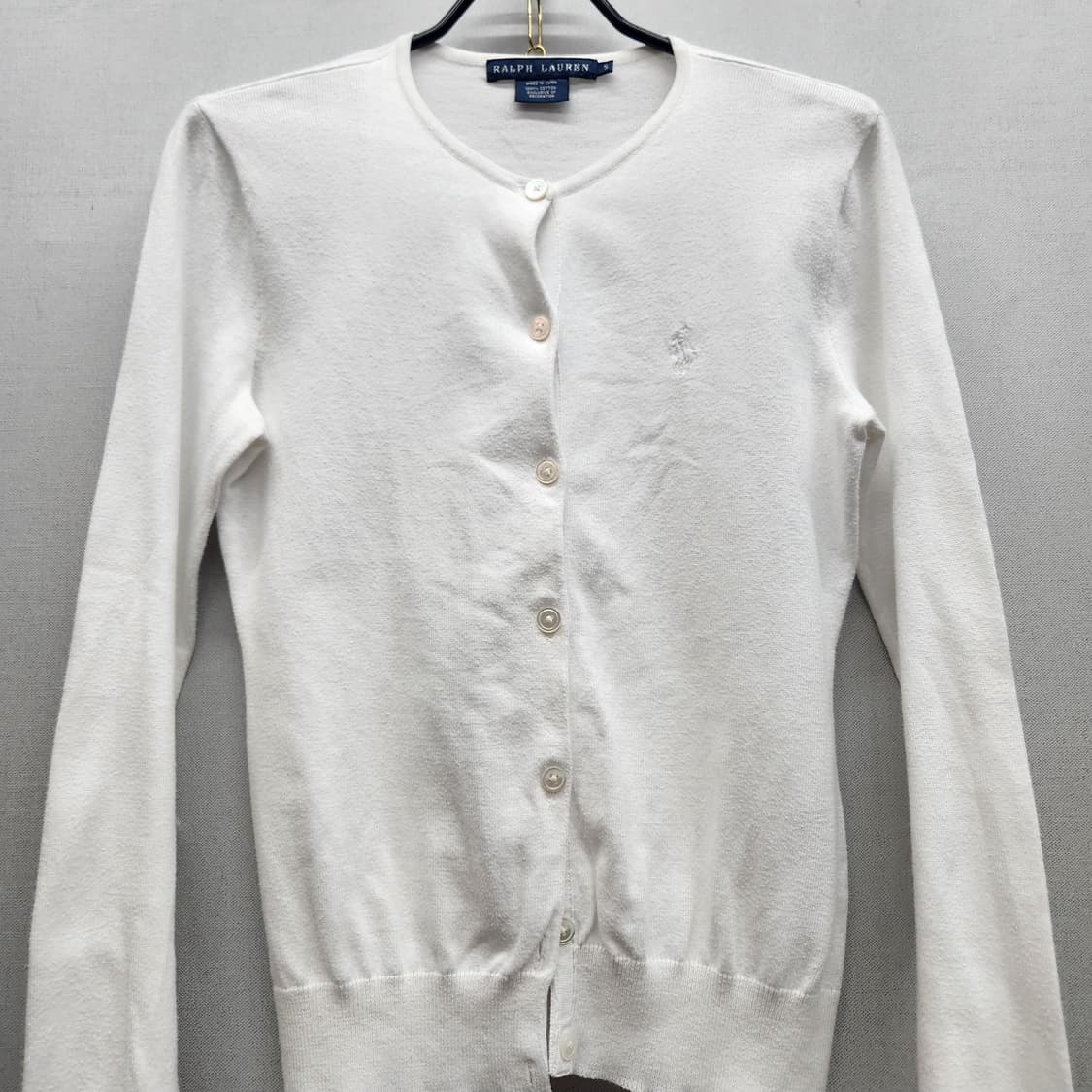 폴로 랄프로렌 로고 코튼 가디건 S(S) 상품이미지3
