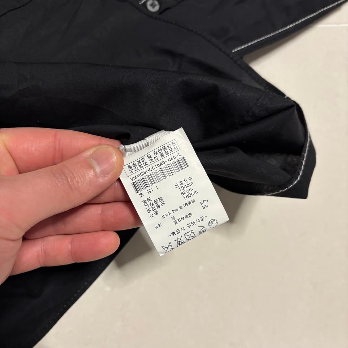 정품 캘빈클라인 CK 블랙 스티치 셔츠 상품이미지6