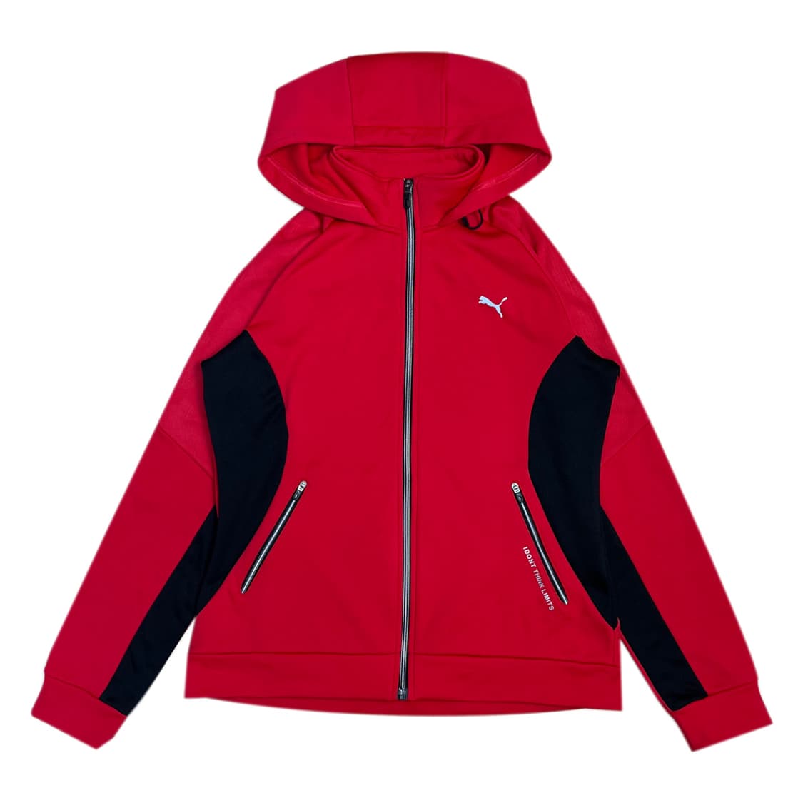 푸마 기모 레드 후디 집업 져지 상품이미지1