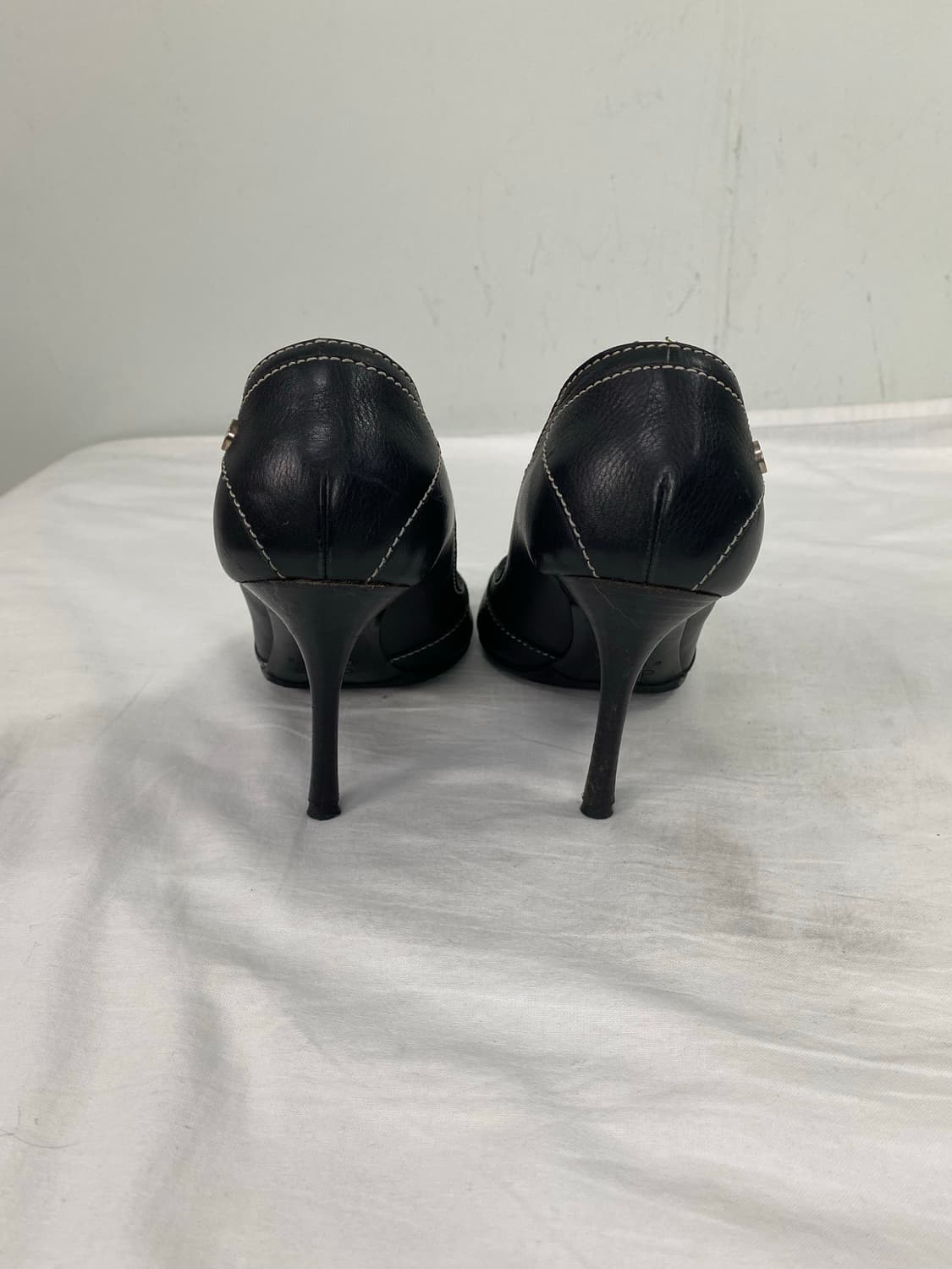 셀린느 Celine 레더 스티치 오픈토 힐 37 상품이미지5