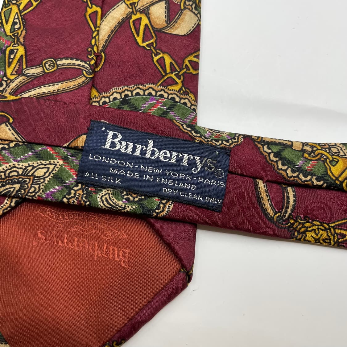 805) (BURBERRYS) 버버리 패턴 넥타이 상품이미지5