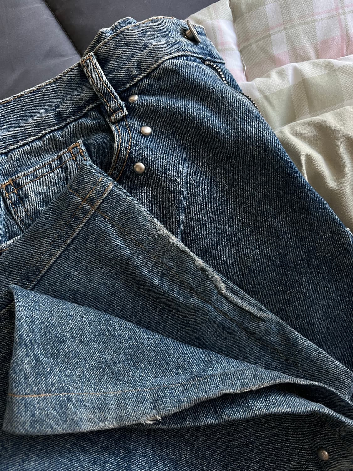 Studded washed jeans (1 size) 상품이미지4