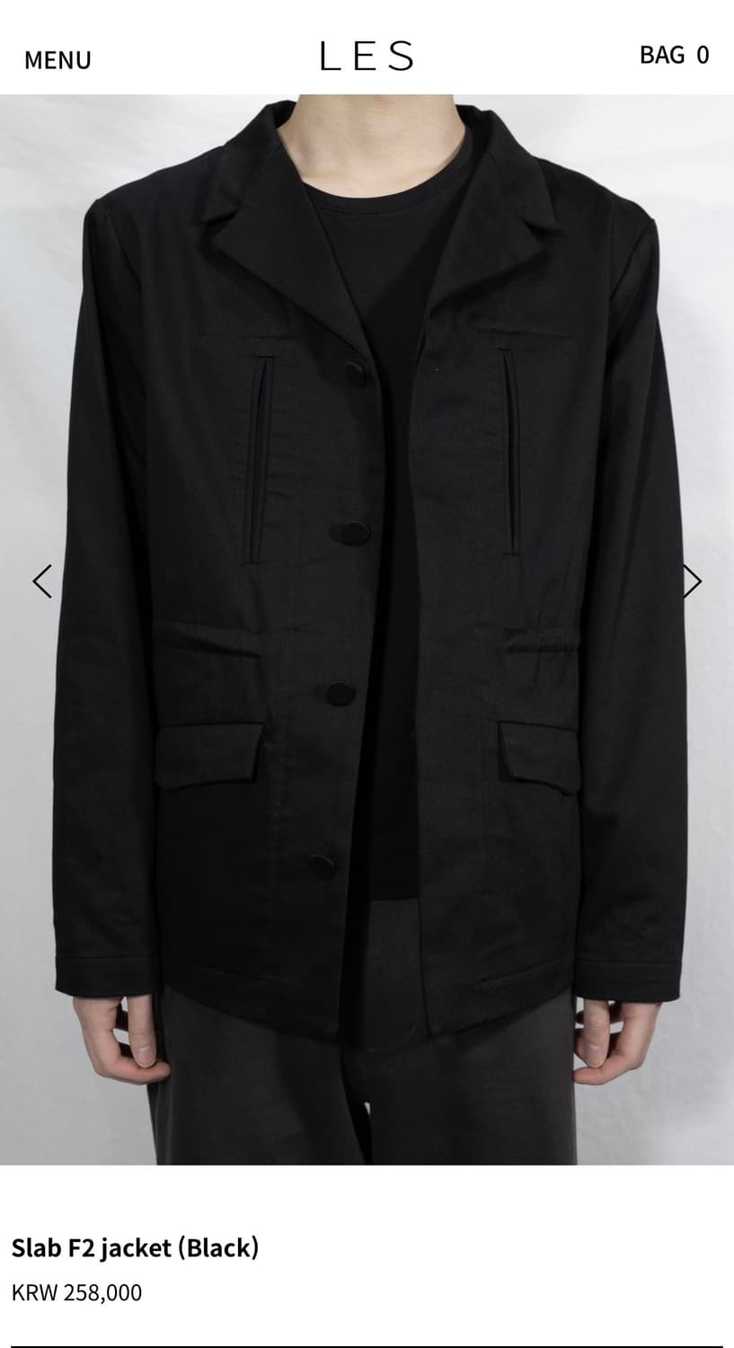 Les slab f2 jacket black 2 상품이미지1