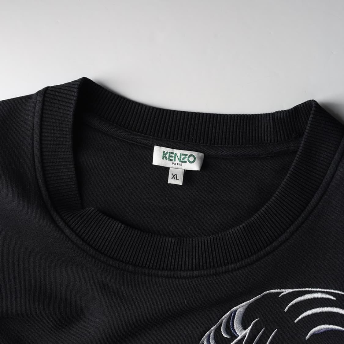KENZO 더블 타이거 자수 스웨트셔츠 블랙 XL 상품이미지5
