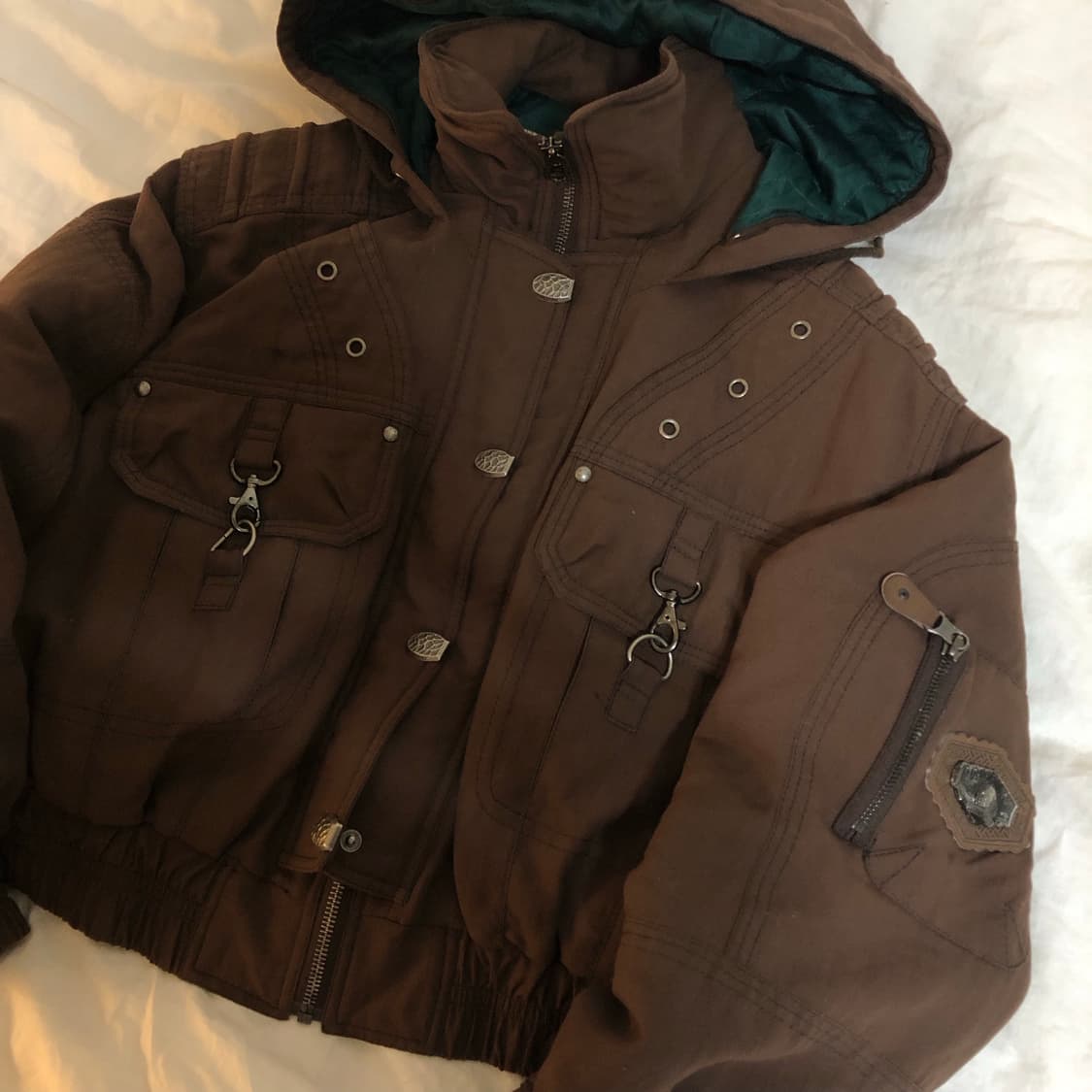 일본 빈티지크롭 유틸리티 점퍼 M 상품이미지1