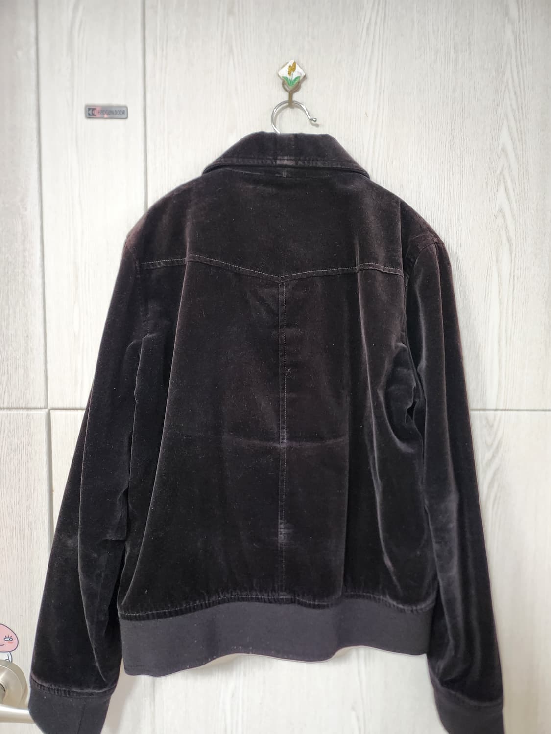 아페쎄 바렛 벨벳 자켓 (카라형) 40 사이즈 상품이미지3