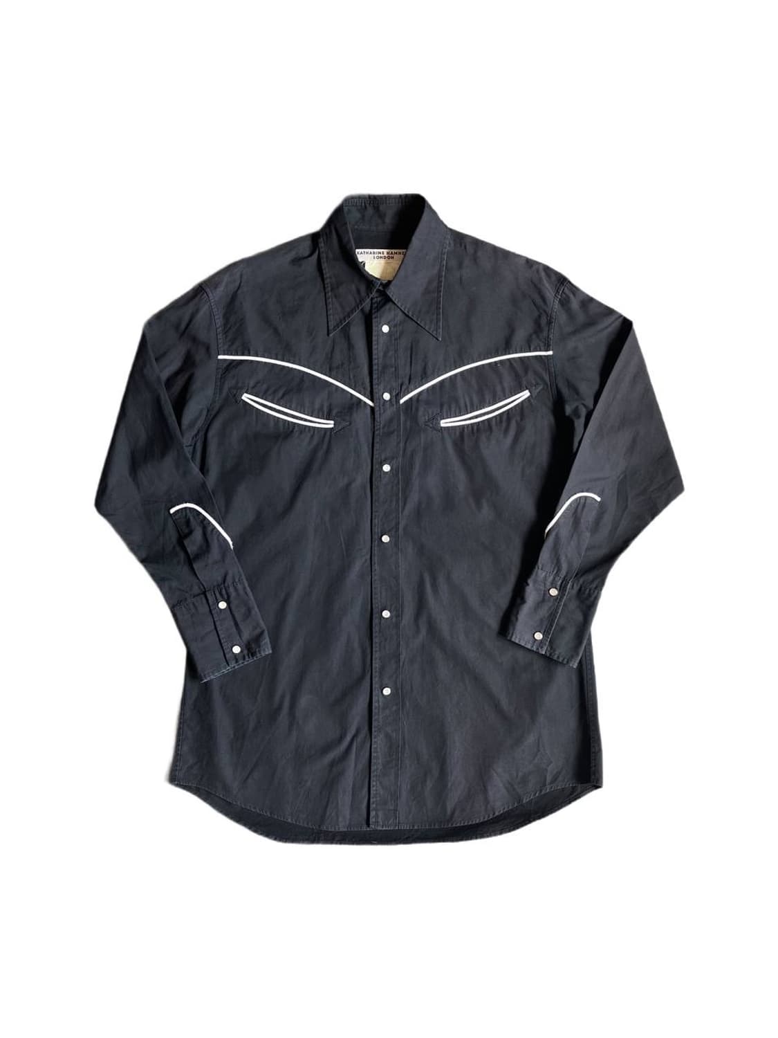 90s Katharine hamnett black western shir 상품이미지1