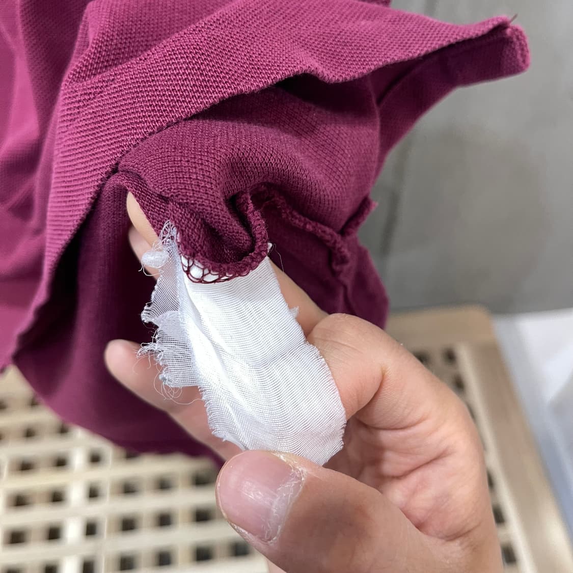폴로 랄프로렌 버건디 빅포니 카라 티셔츠 상품이미지7