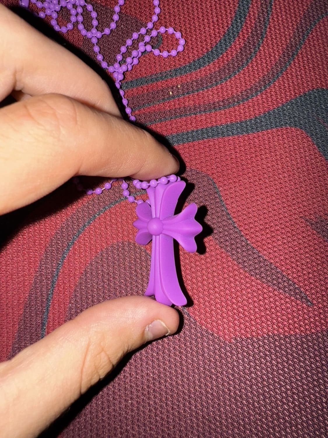 크롬하츠 20주년 아오야마 실리콘 목걸이 퍼플 상품이미지5