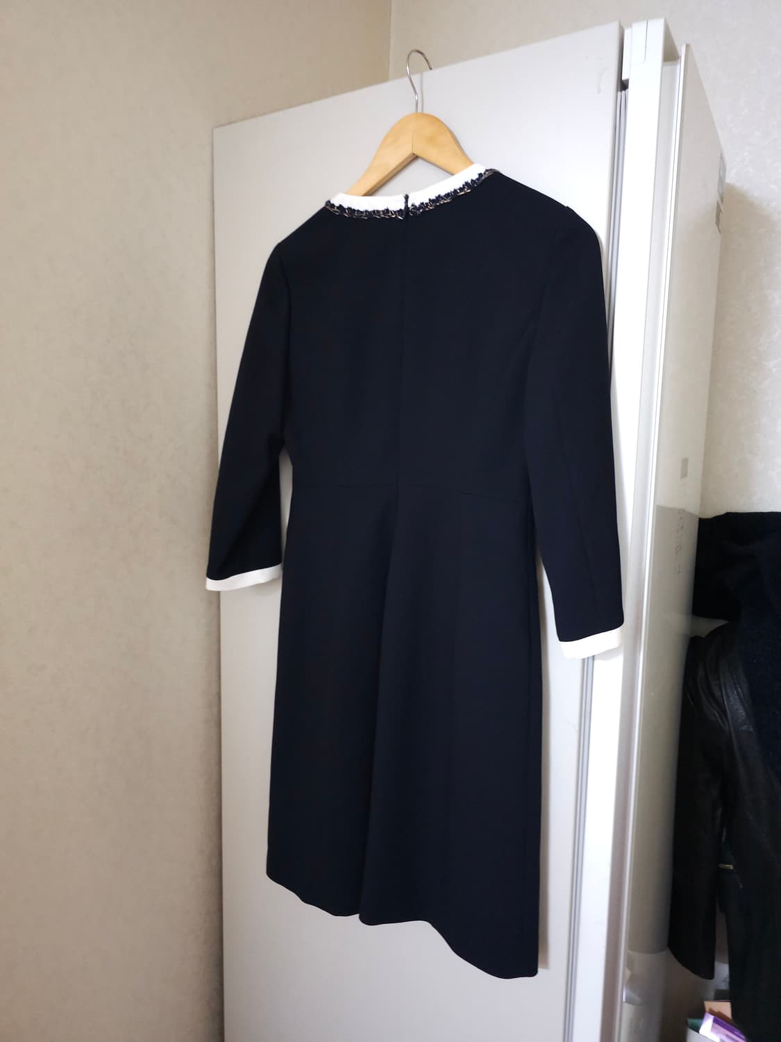 잇미샤 네이비 앤 화이트 배색 원피스 상품이미지5