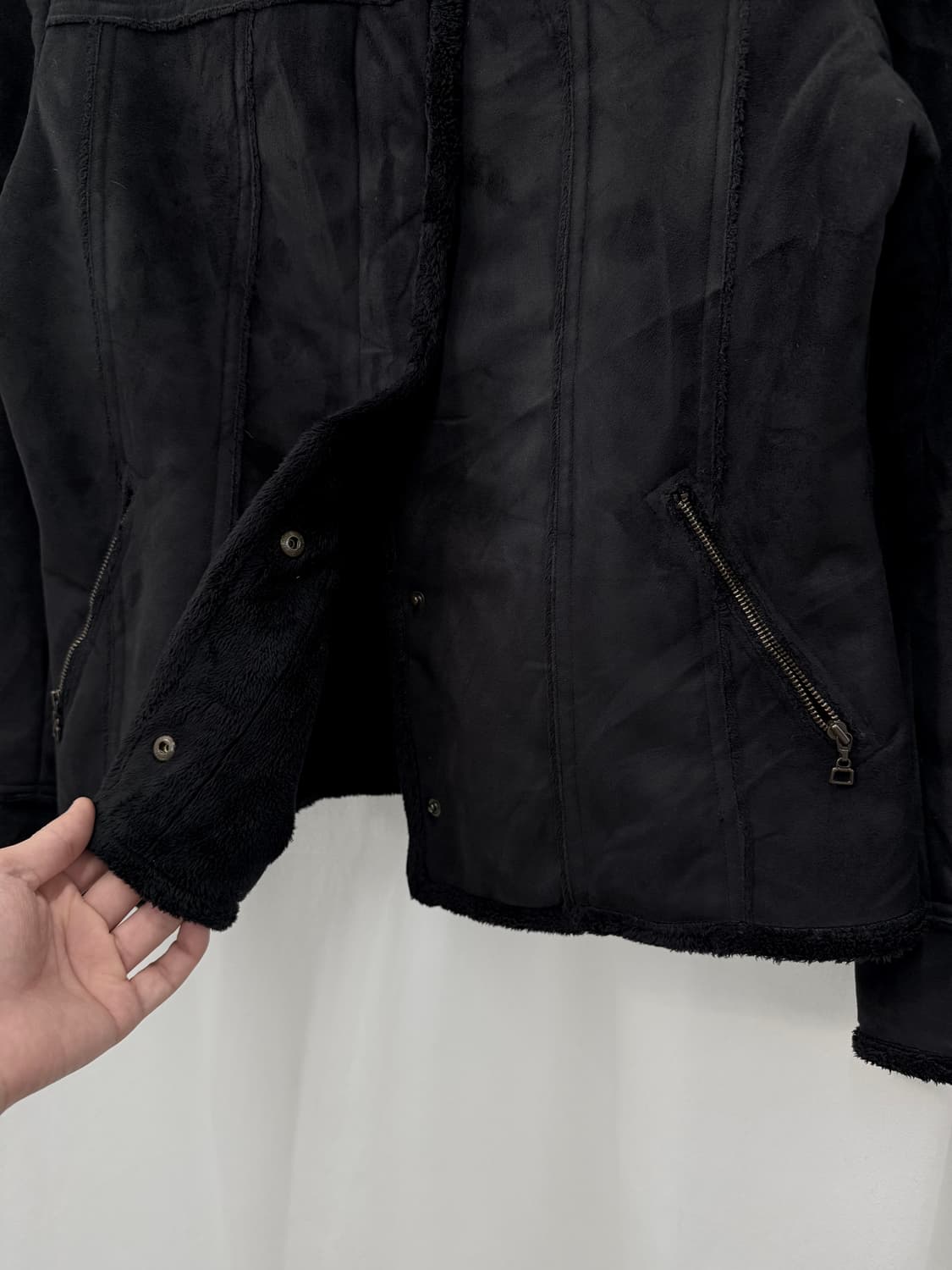 advance 스웨이드 버클 무스탕 상품이미지4