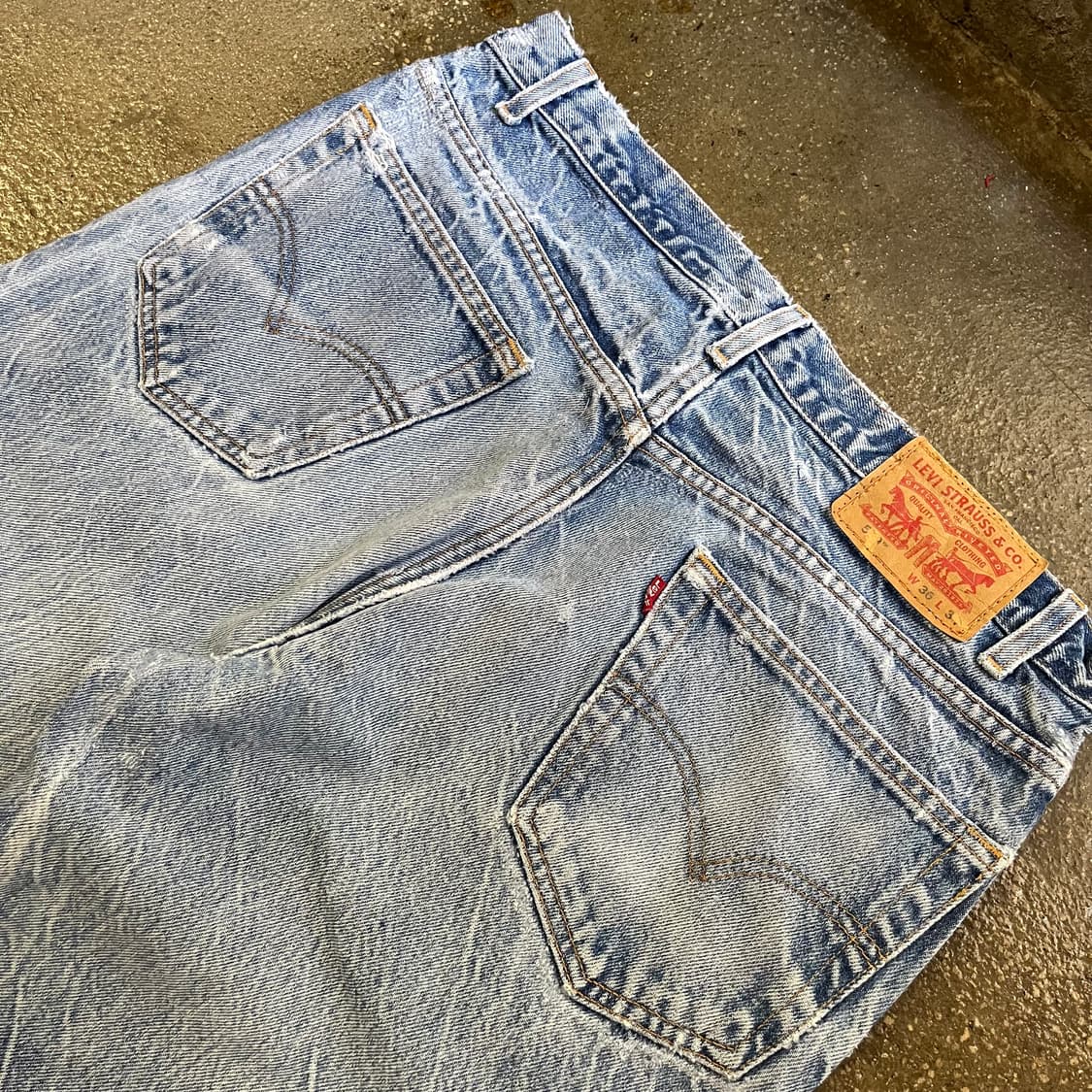 00s Levis517 에시드 워싱 부츠컷 (35“) 상품이미지6