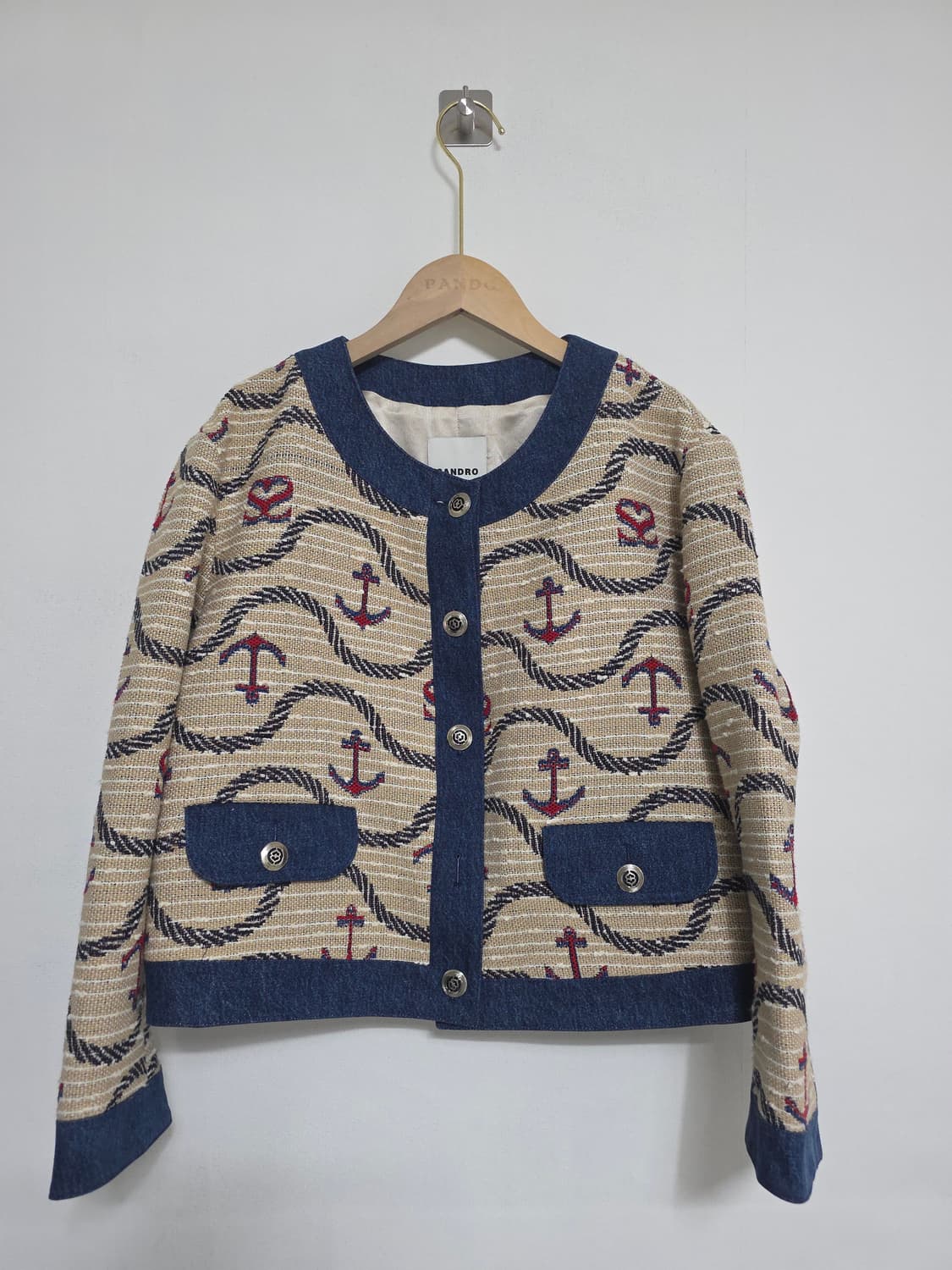 SANDRO 산드로 앵커 트위드 자켓 38 상품이미지1