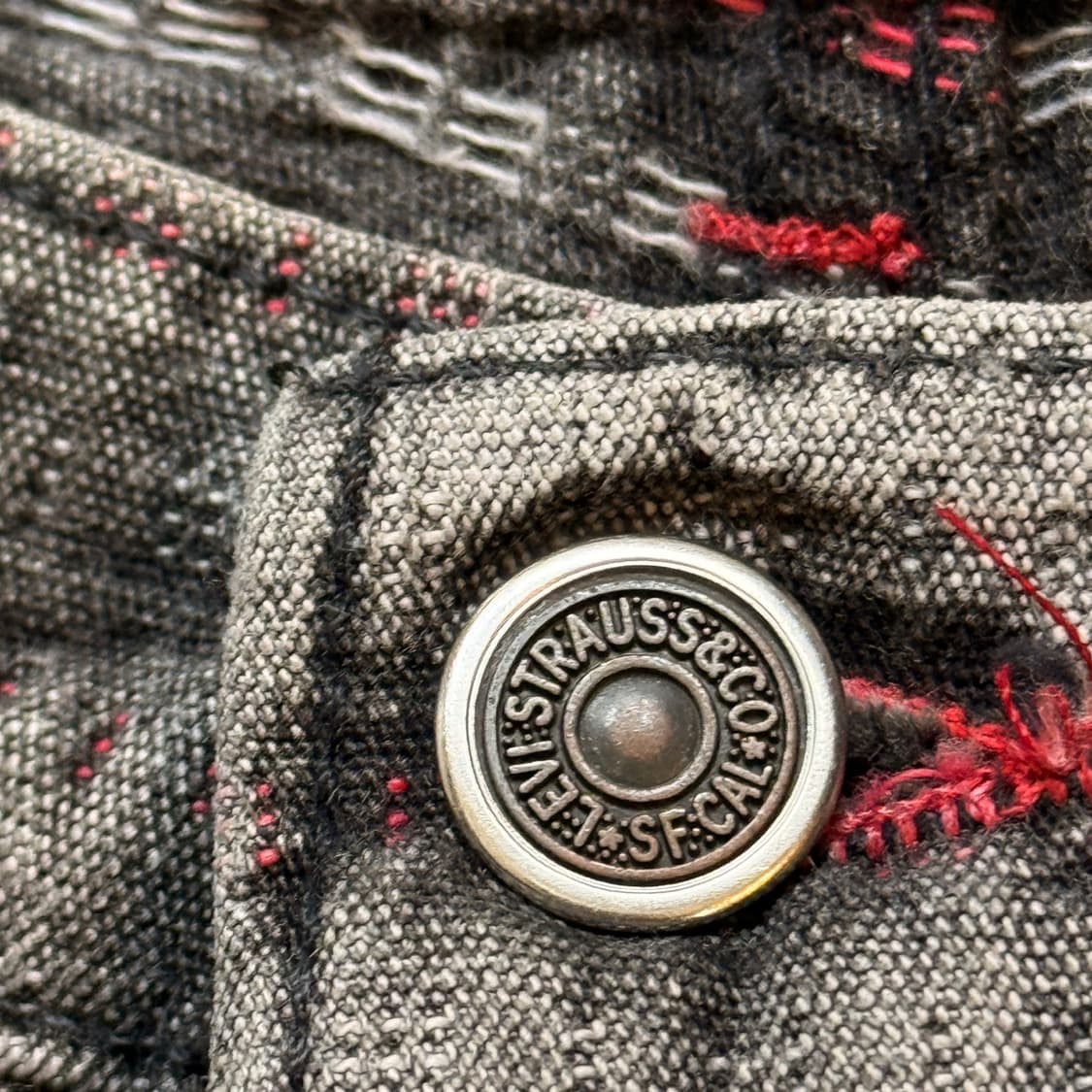 1988 리바이스 실버탭 80S 자카드 사시코 스티치 포인트 데님 팬츠 상품이미지6