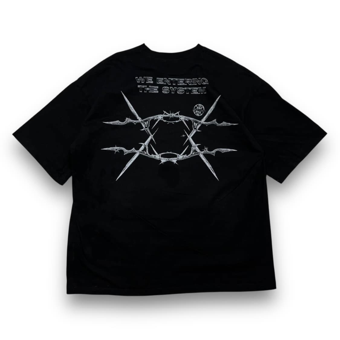 CRESHOCK 포트레이트 그래피티 걸 오버 반팔 티셔츠 상품이미지3