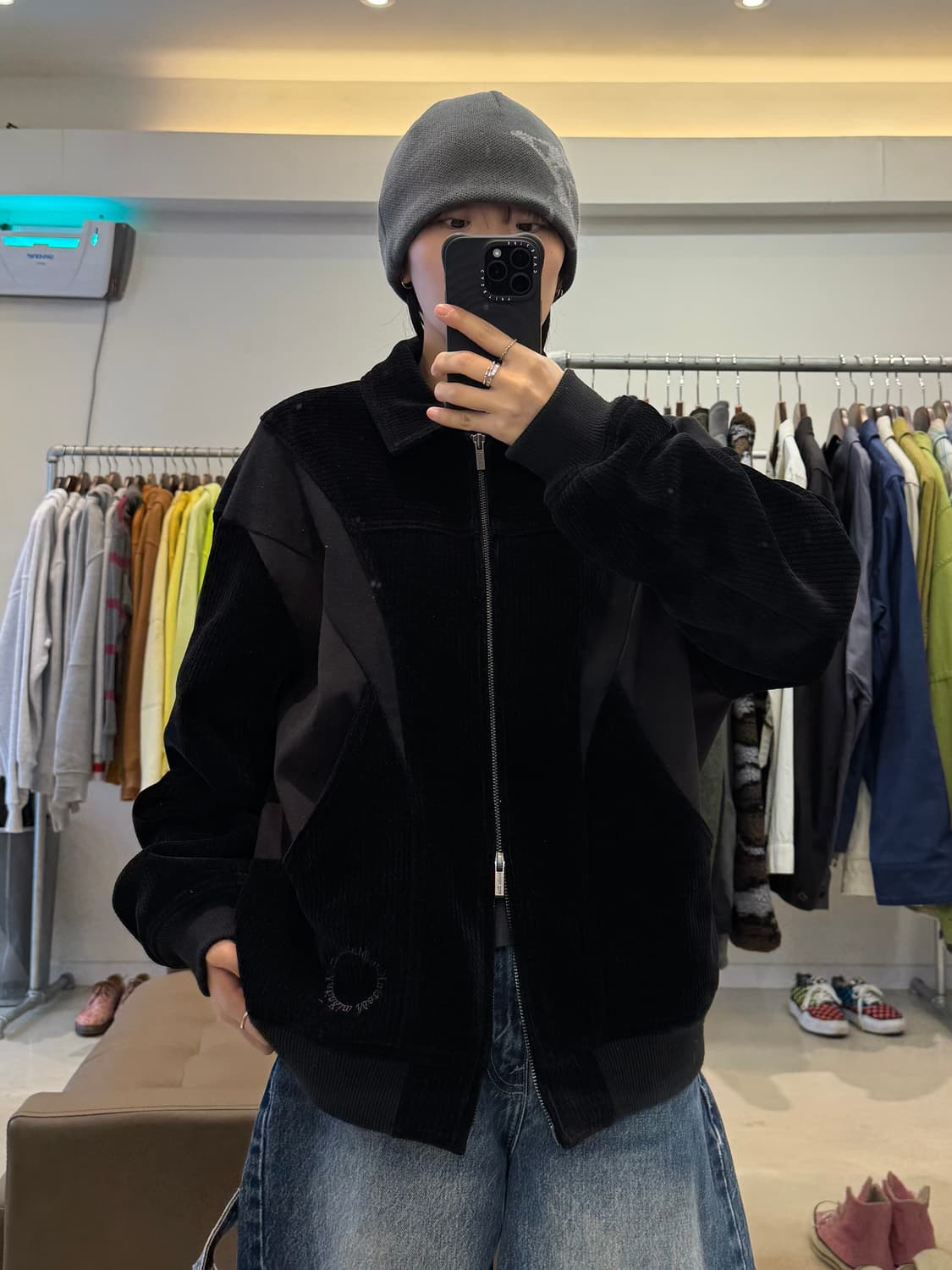 마뗑킴 코듀로이 오발 바시티 자켓 상품이미지5