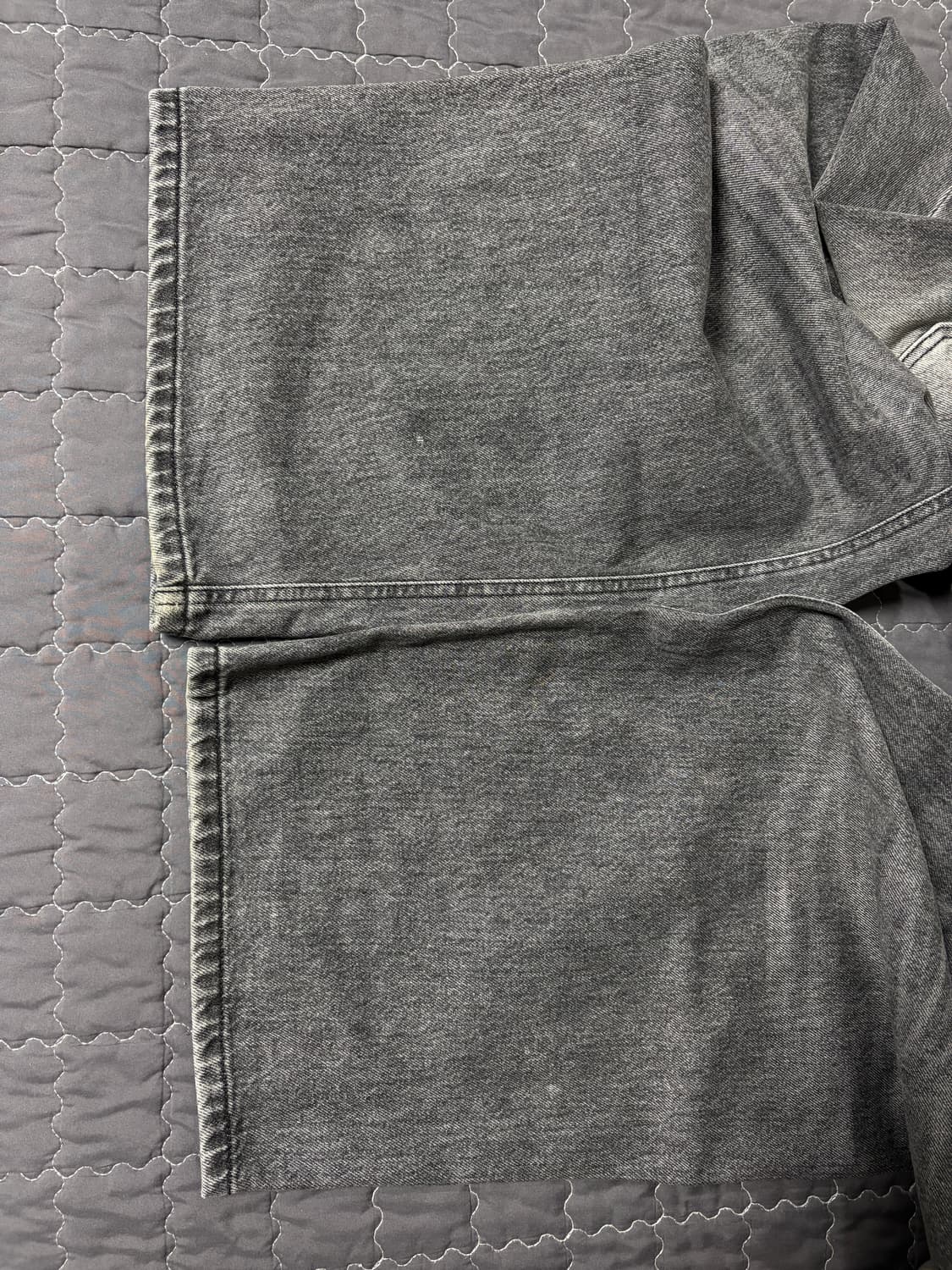 [2] 해칭룸 와이드 커브진 (워시드 블랙) 상품이미지4