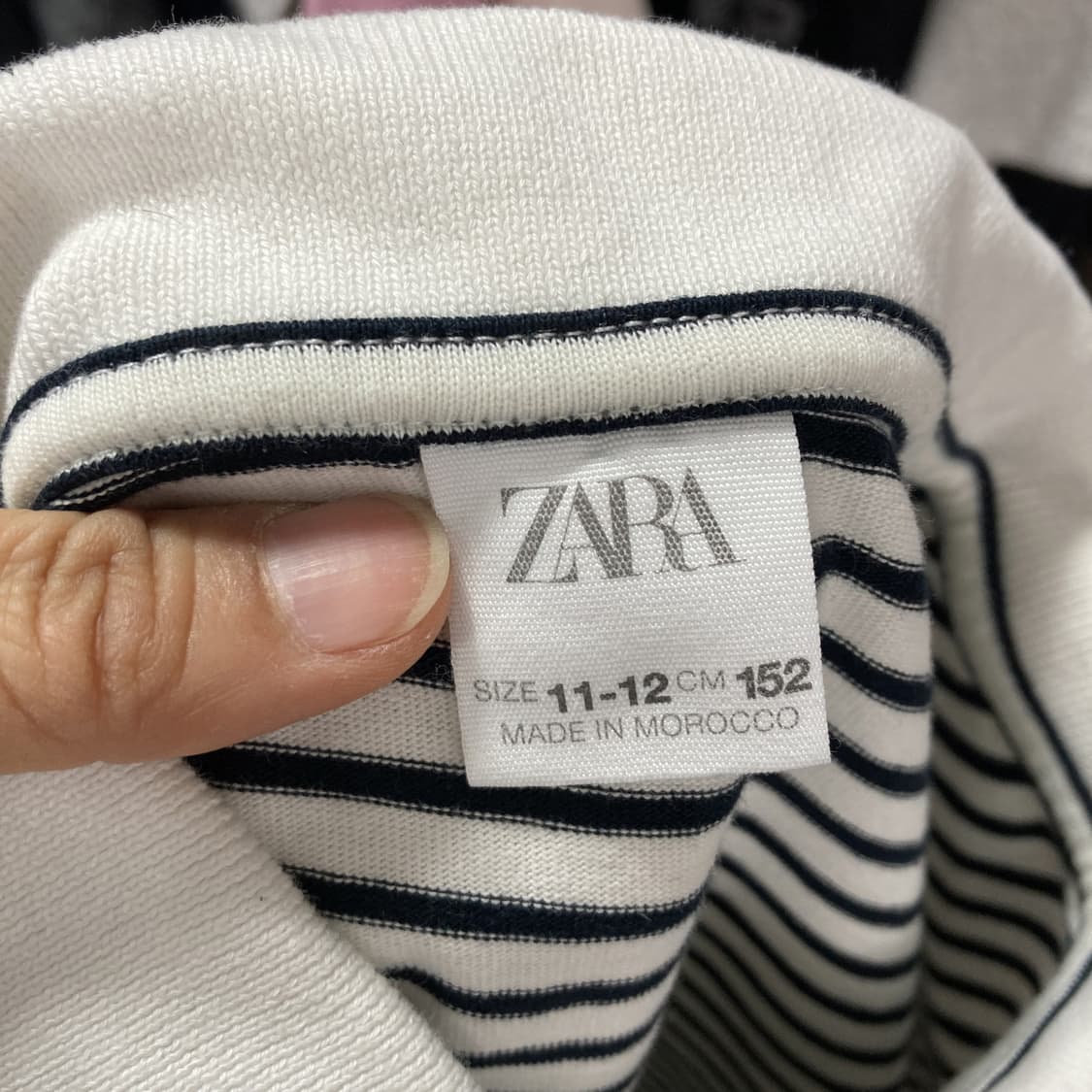 자라 키즈 카라반팔티셔츠 스트라이프 11-12세 상품이미지4