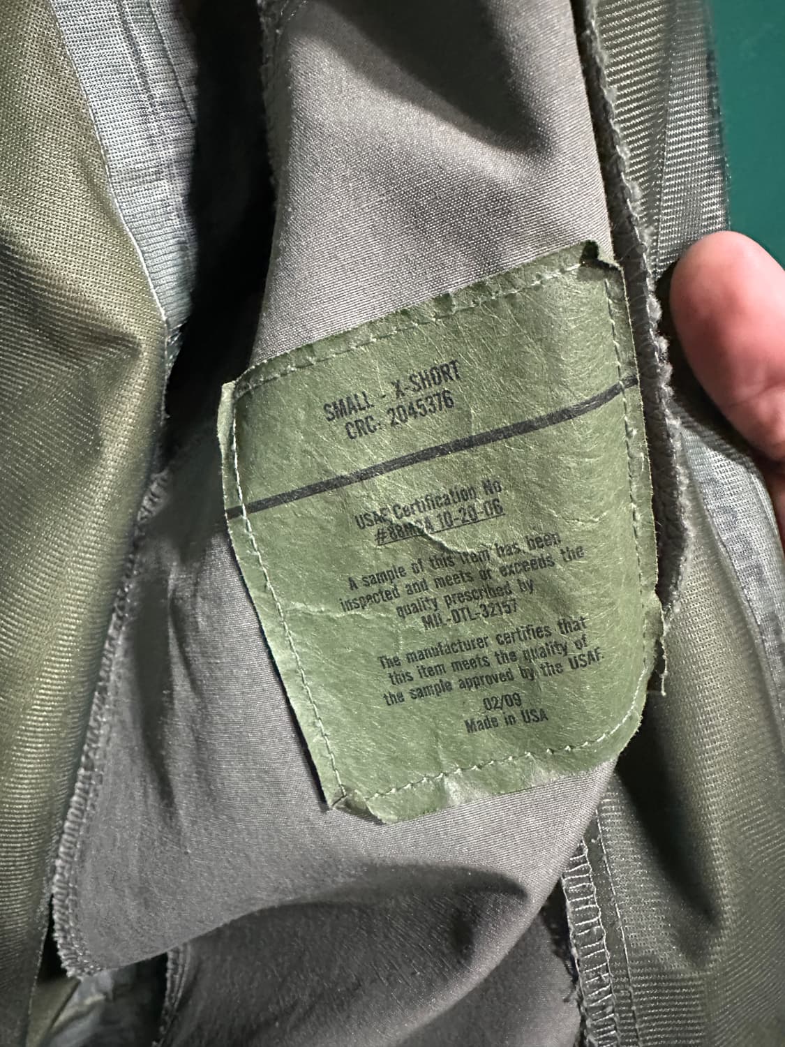 미군 고어텍스 바람막이 S 상품이미지5