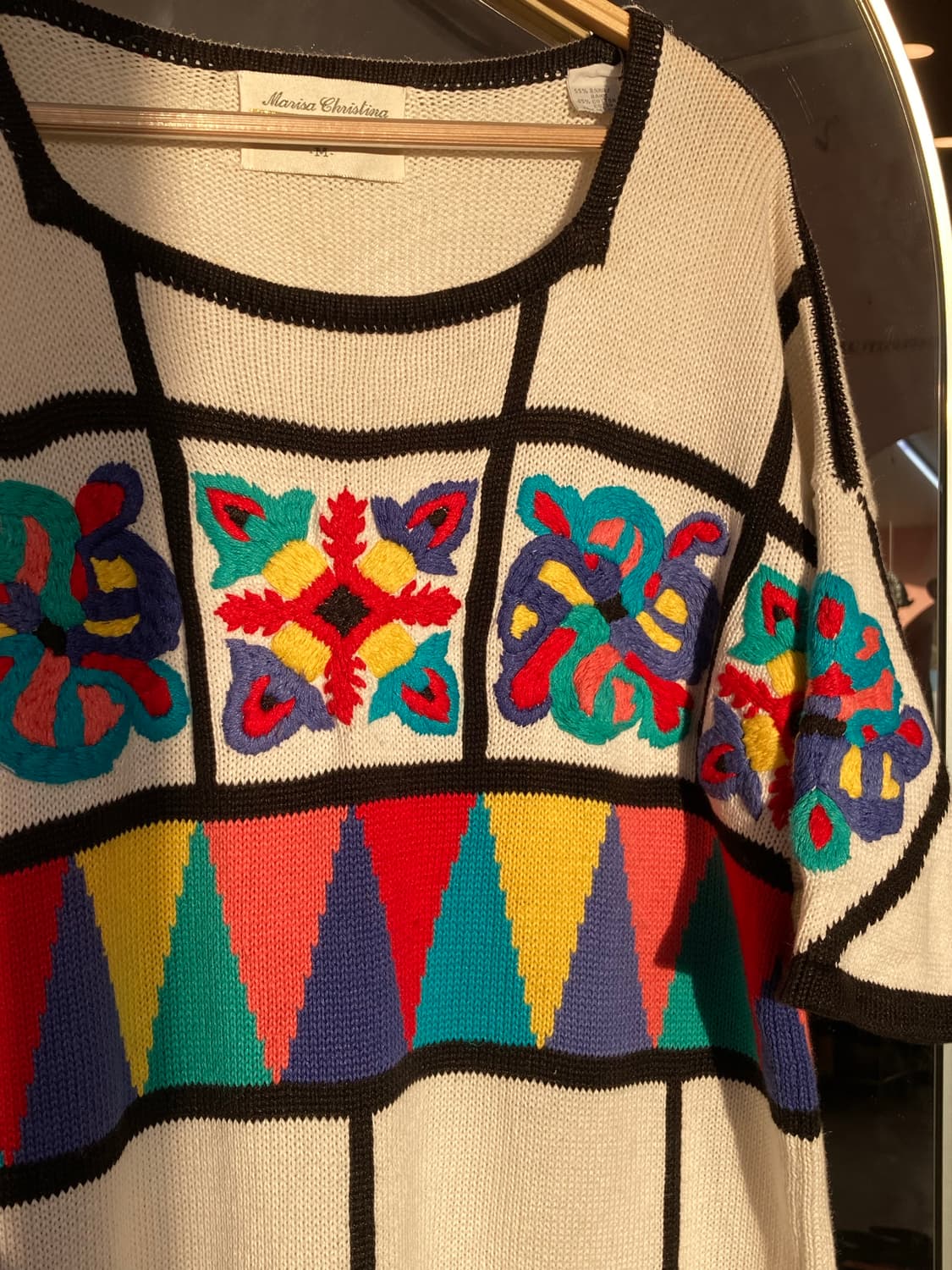 멕시칸 크로셰 무지개 니트 상품이미지3