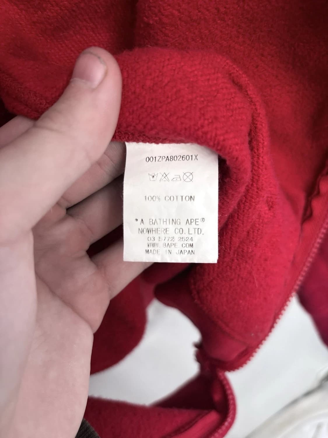 베이프 샤크 풀 집 후드집업 레드 상품이미지8