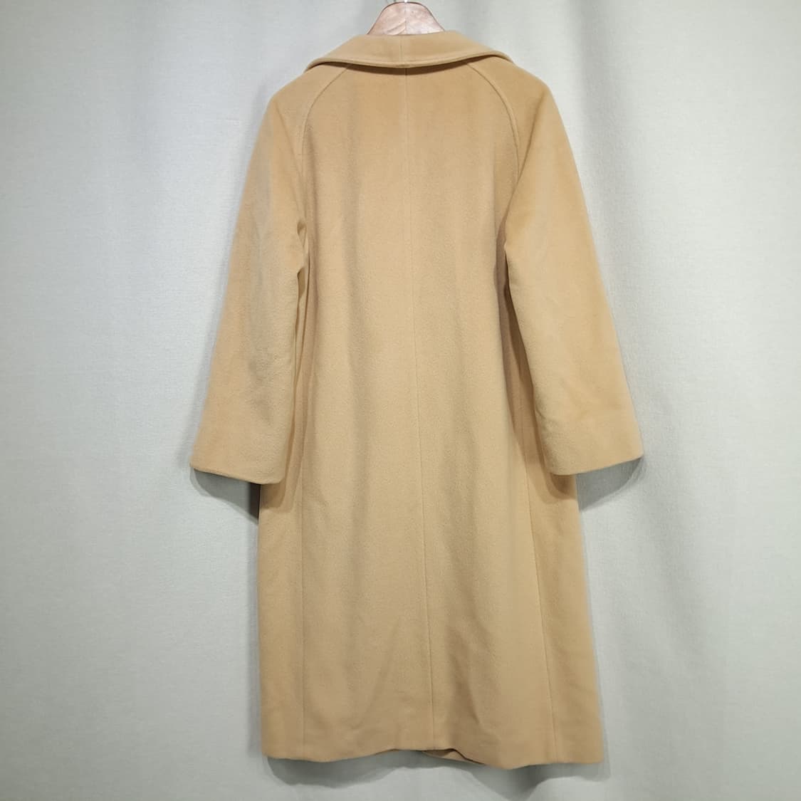 CL285 XL 막스마라 90s 이태리판 울 와이드라펠 카멜베이지 코트 상품이미지8